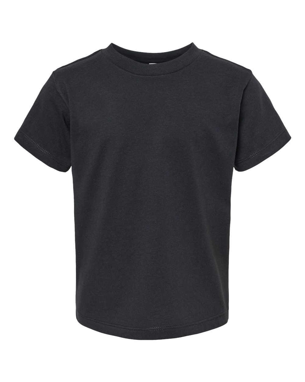 Front View of Vintage Black Toddler Jersey Tee - 3001T