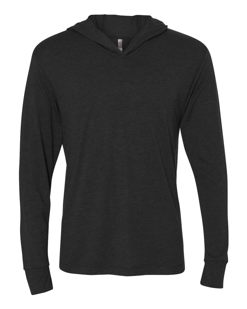 Vintage Black Triblend Hooded Long Sleeve Pullover - 6021