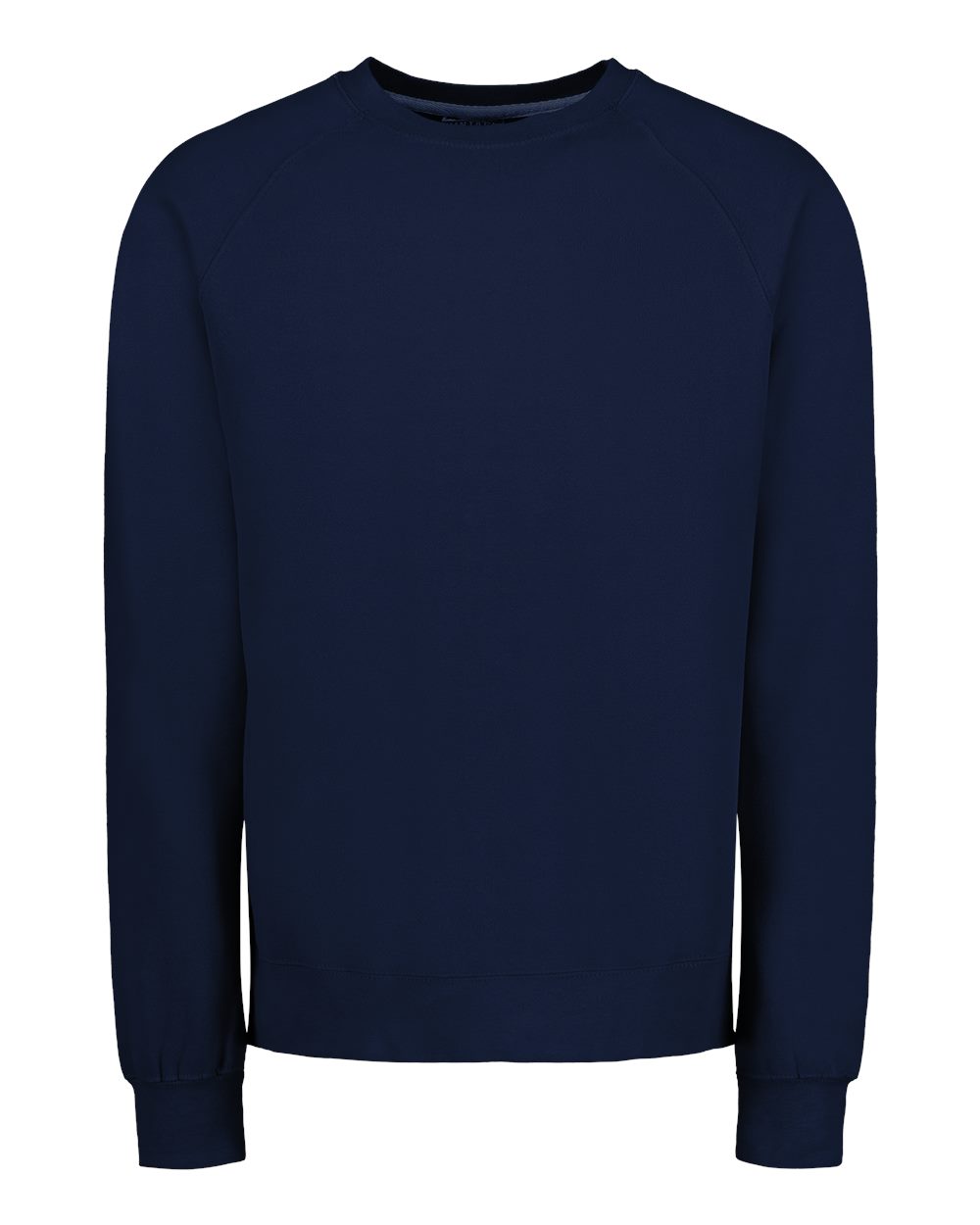 Front View of Vintage Blue Vintage Fleece Raglan Crewneck Sweatshirt - 17116