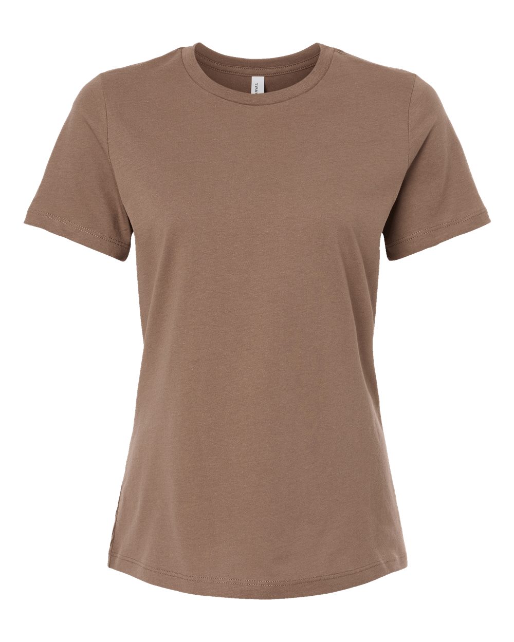 Front View of Vintage Brown Women’s Relaxed Jersey Tee - 6400