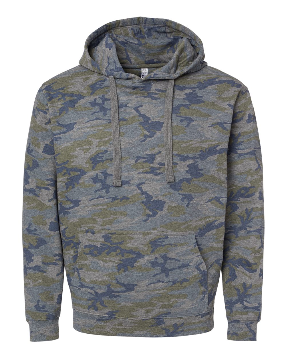 Front View of Vintage Camo Elevated Fleece Basic Hoodie - 6926