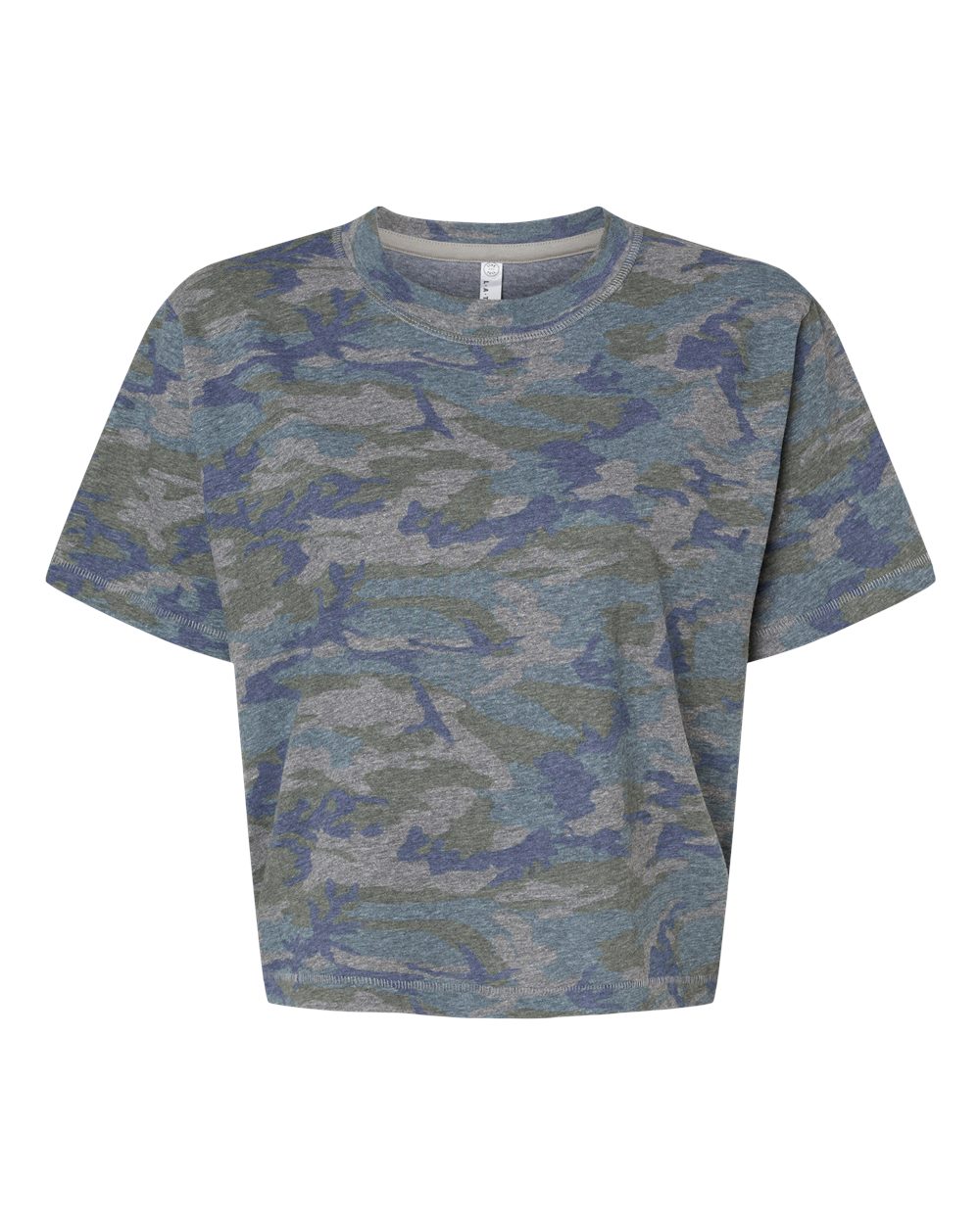 Front View of Vintage Camo Women's Boxy Tee - 3518