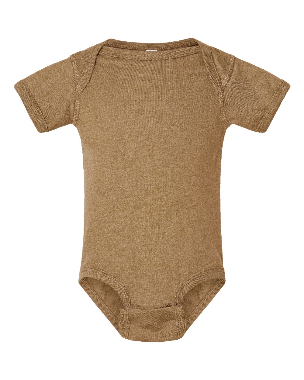 Front View of Vintage Coyote Brown Infant Fine Jersey Bodysuit - 4424
