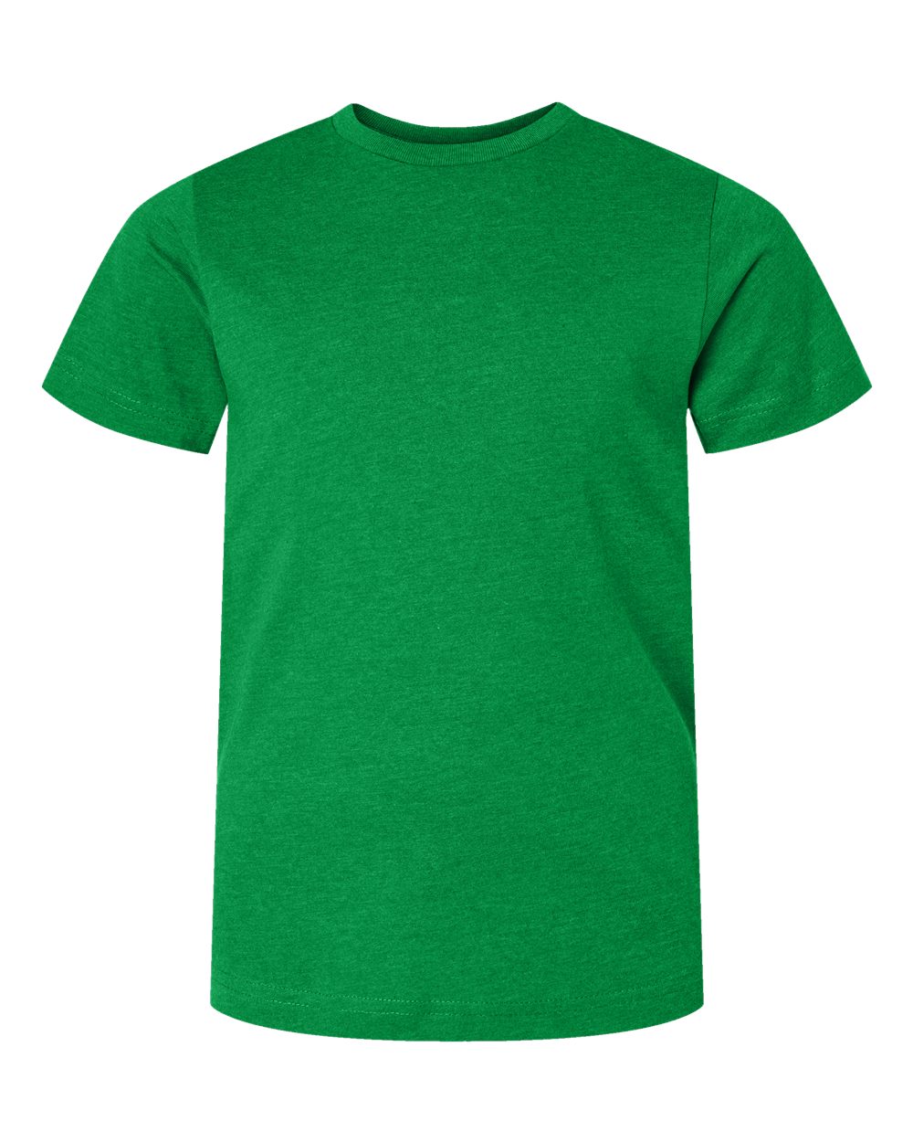 Front View of Vintage Green Youth Fine Jersey Tee - 6101