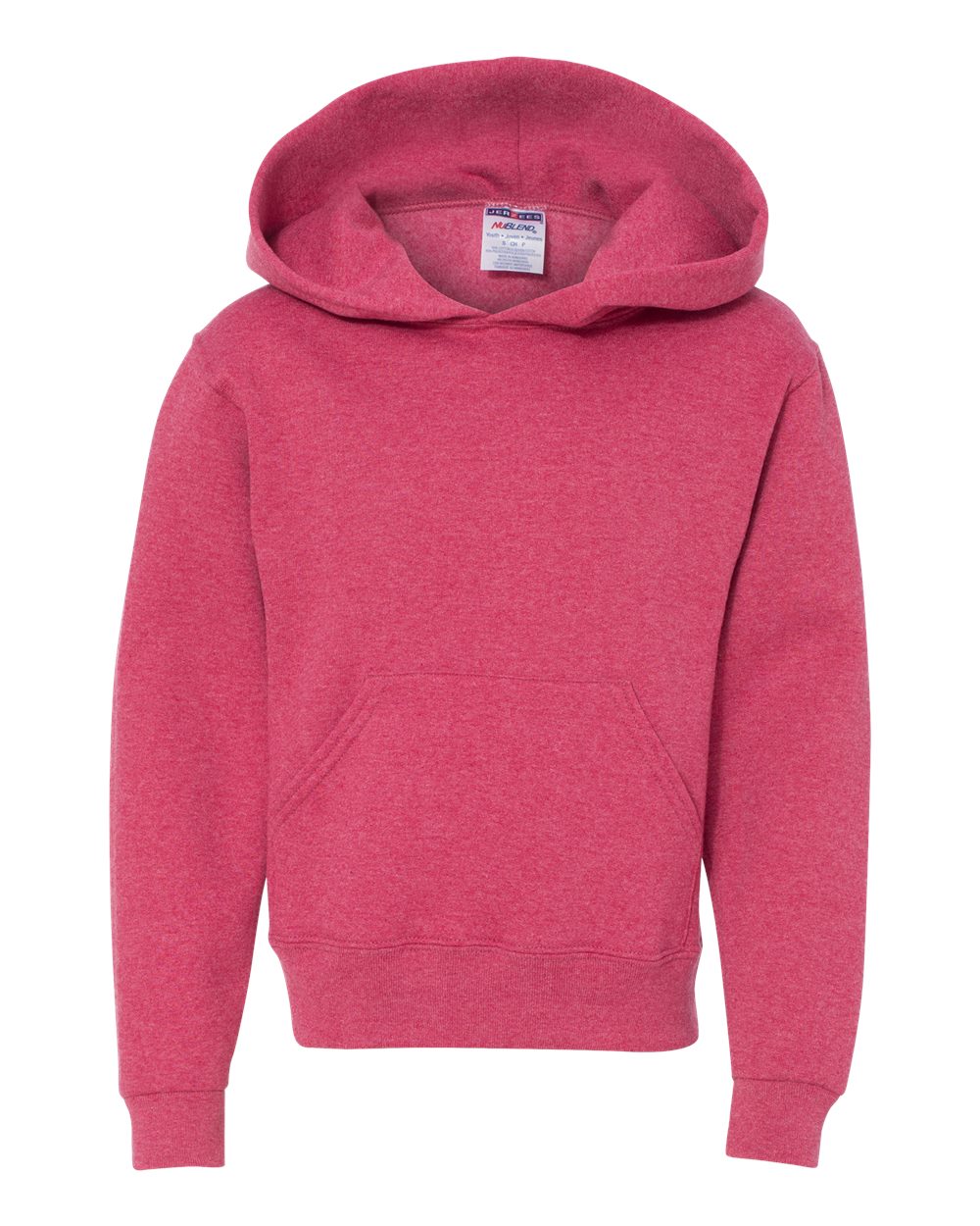 Vintage Heather Red NuBlend® Youth Hooded Sweatshirt - 996YR