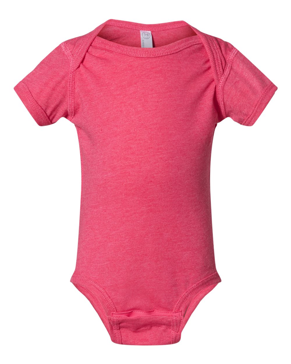 Front View of Vintage Hot Pink Infant Fine Jersey Bodysuit - 4424