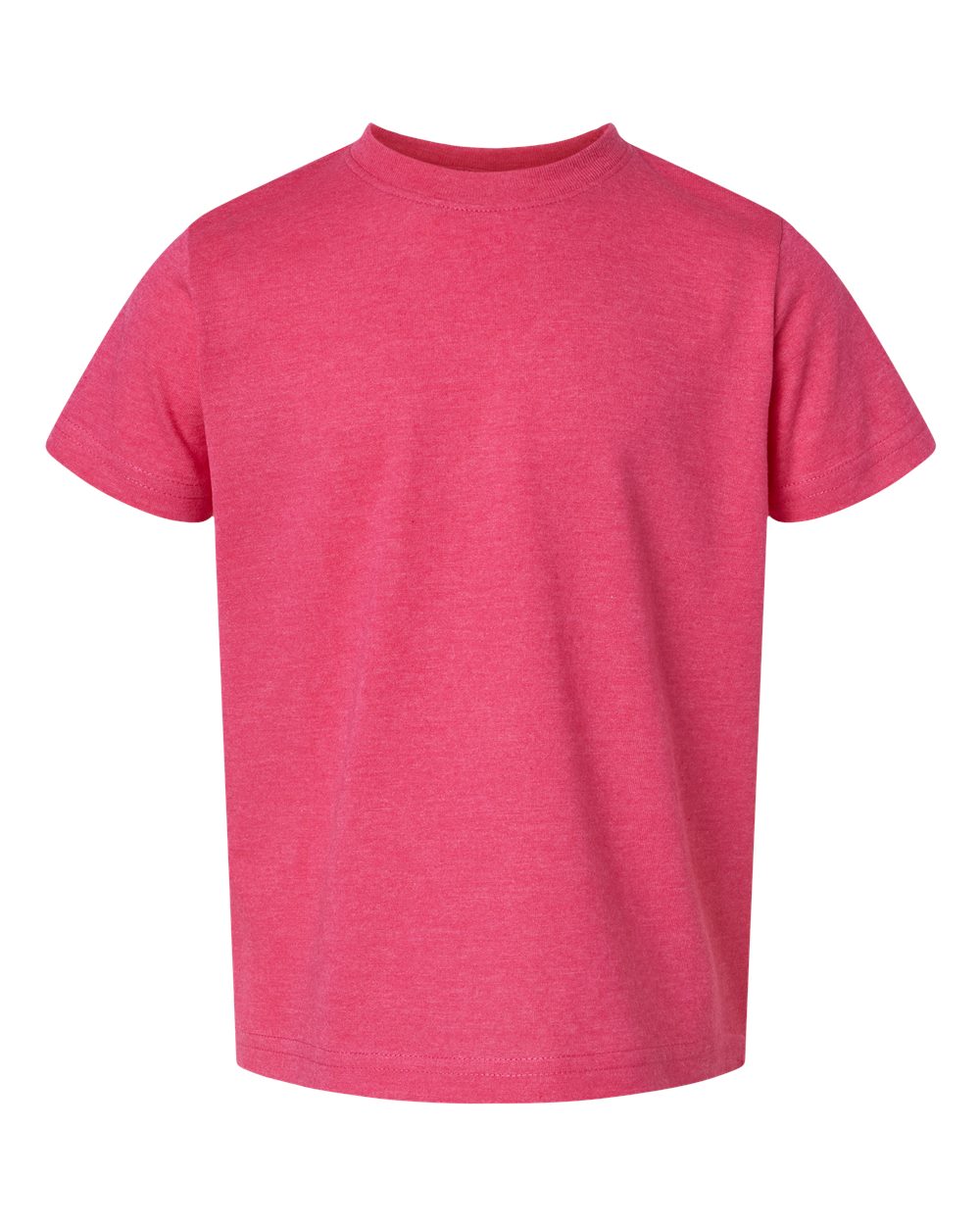 Front View of Vintage Hot Pink Toddler Fine Jersey Tee - 3321