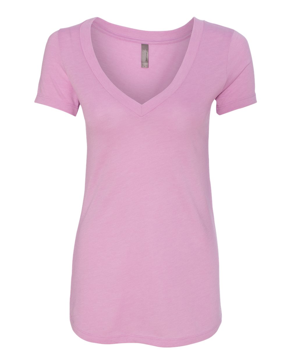 Front View of Vintage Lilac Women’s Triblend Deep V-Neck T-Shirt - 6740