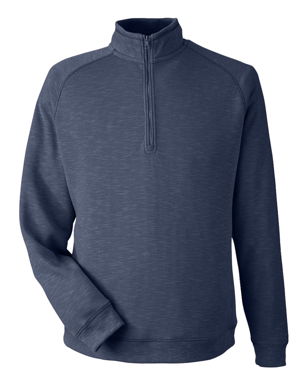 Front View of Vintage Navy Sun Surfer Supreme Quarter-Zip Sweatshirt - N17991