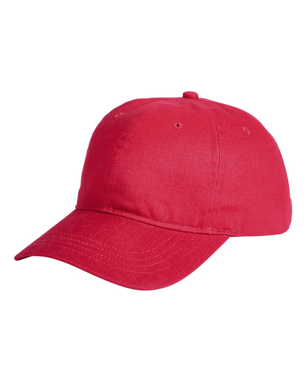 Front View of Vintage Red Ultimate Dad Hat - BA611 plain