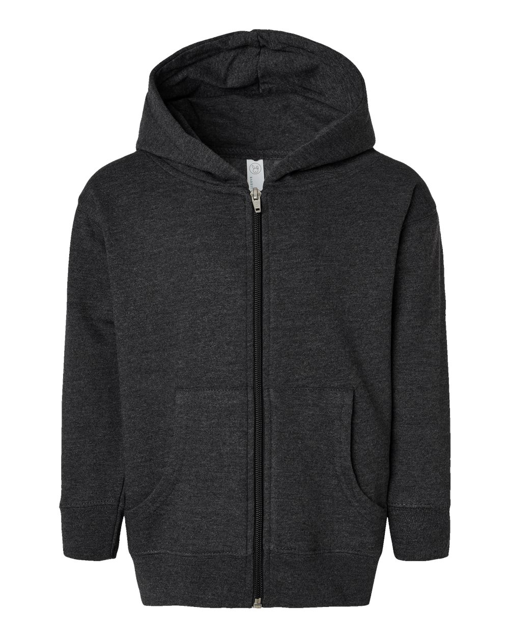 Front View of Vintage Smoke Toddler Full-Zip Fleece Hoodie - 3346