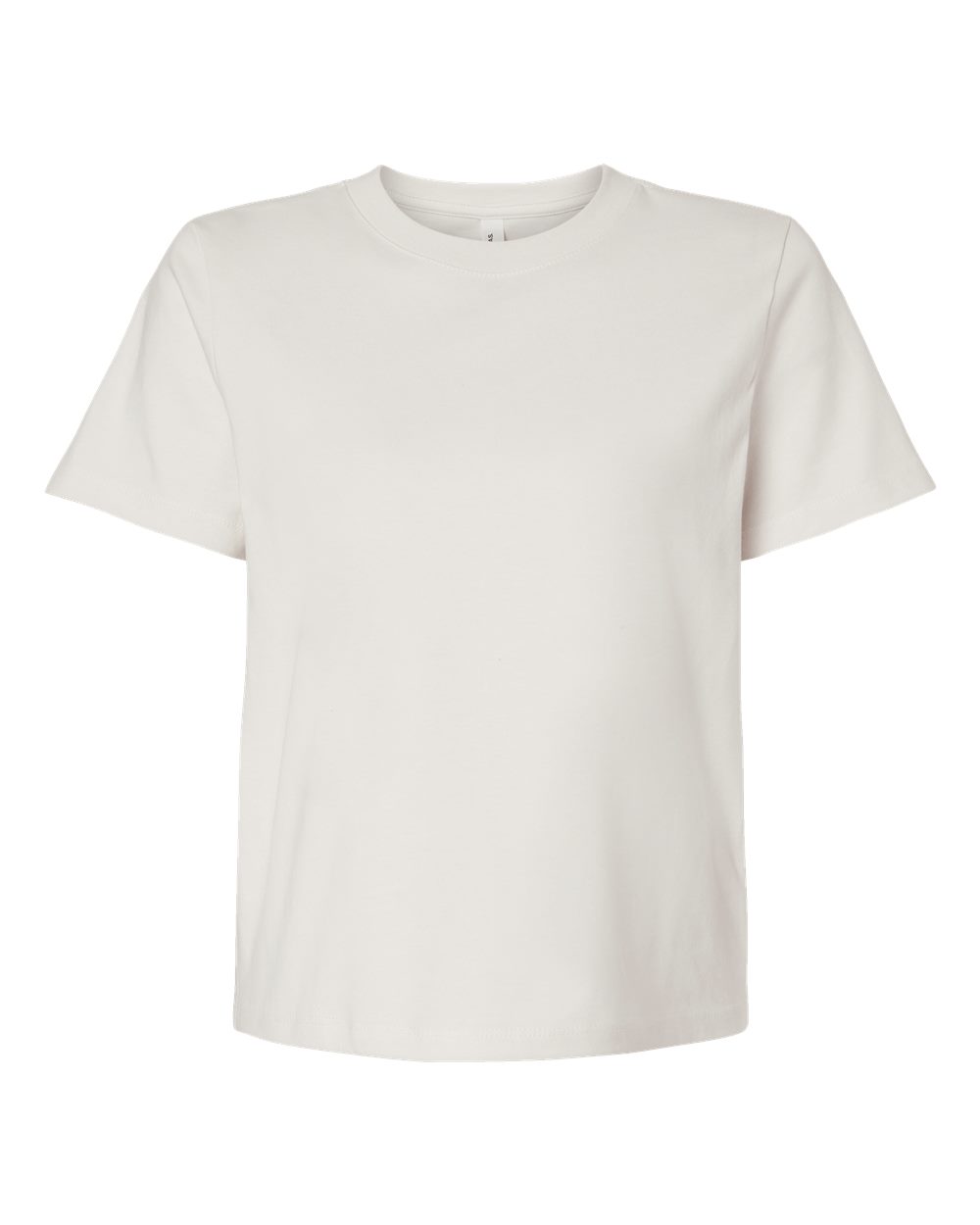 Front View of Vintage White Women's 6 oz Heavyweight Tee - 6110