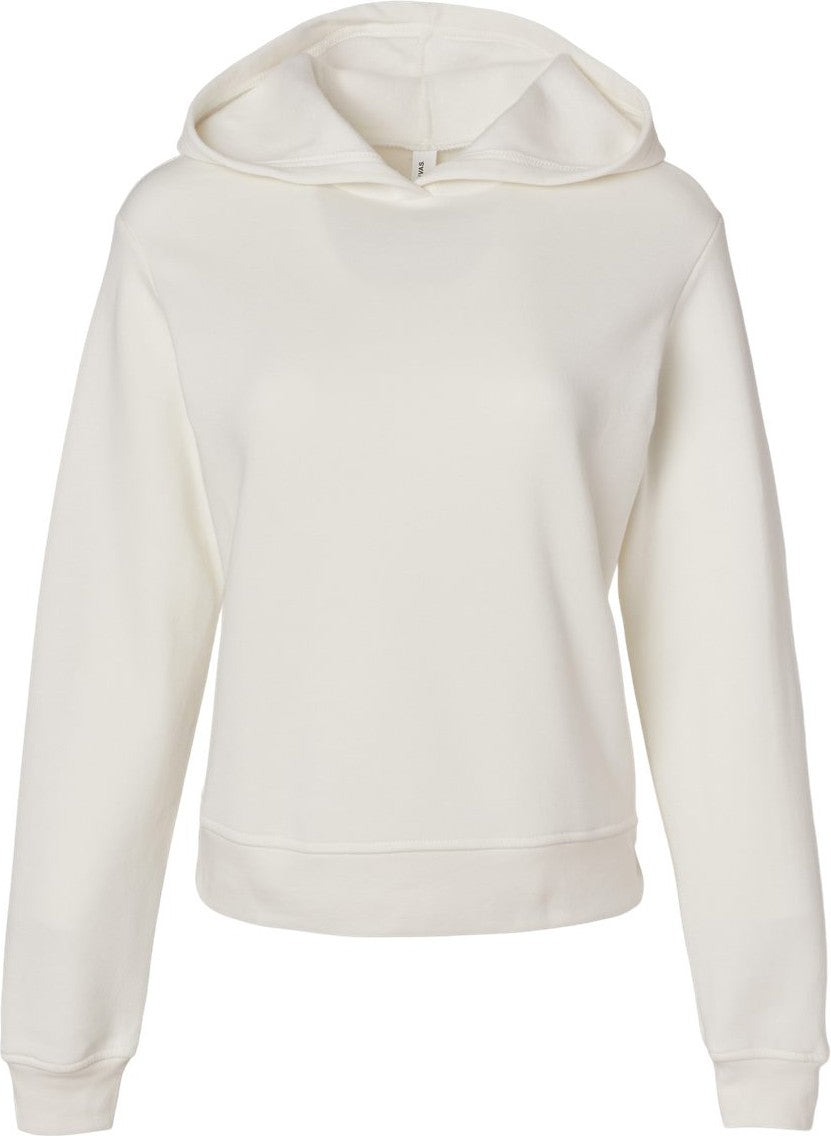 Front View of Vintage White Women's Classic Hoodie - 7519
