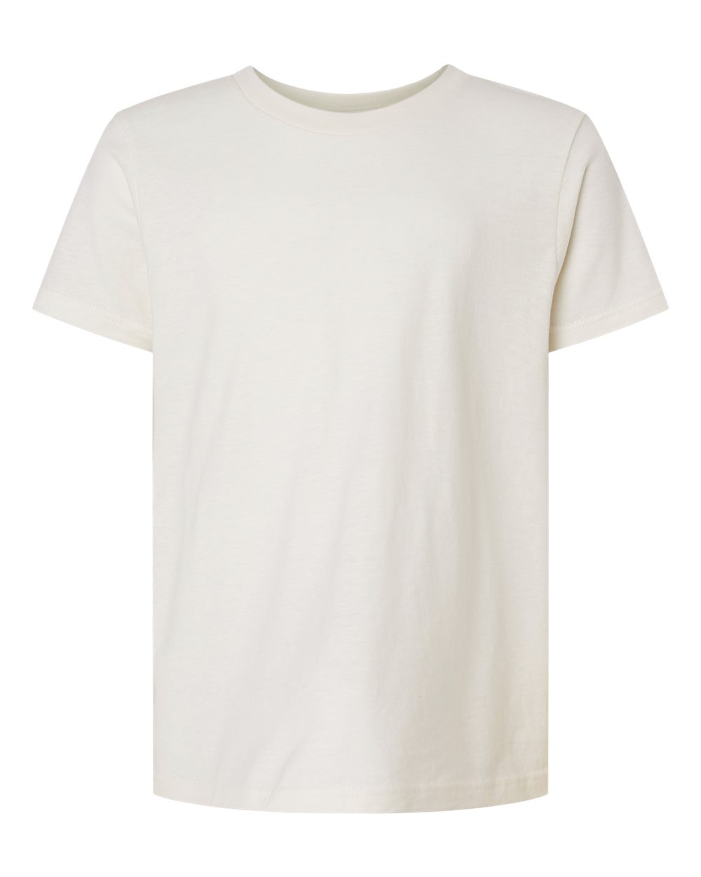 Front View of Vintage White Youth Fine Jersey T-Shirt - 235