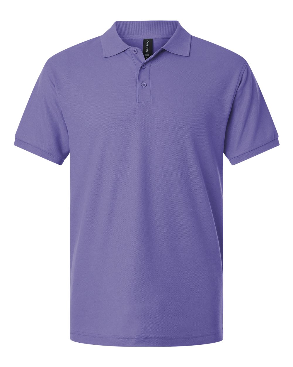 Front View of Violet Pique Polo - 62800