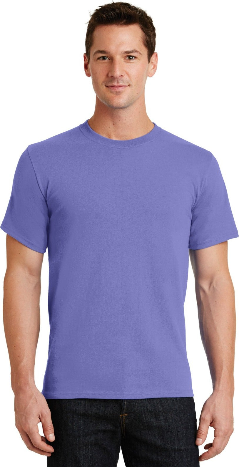 Front View of Violet Port & Co Essential Tee. PC61