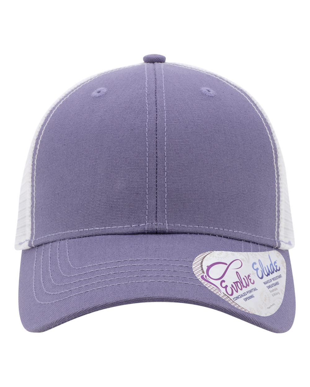 Violet/ White Women's Modern Trucker Cap - CHARLIE