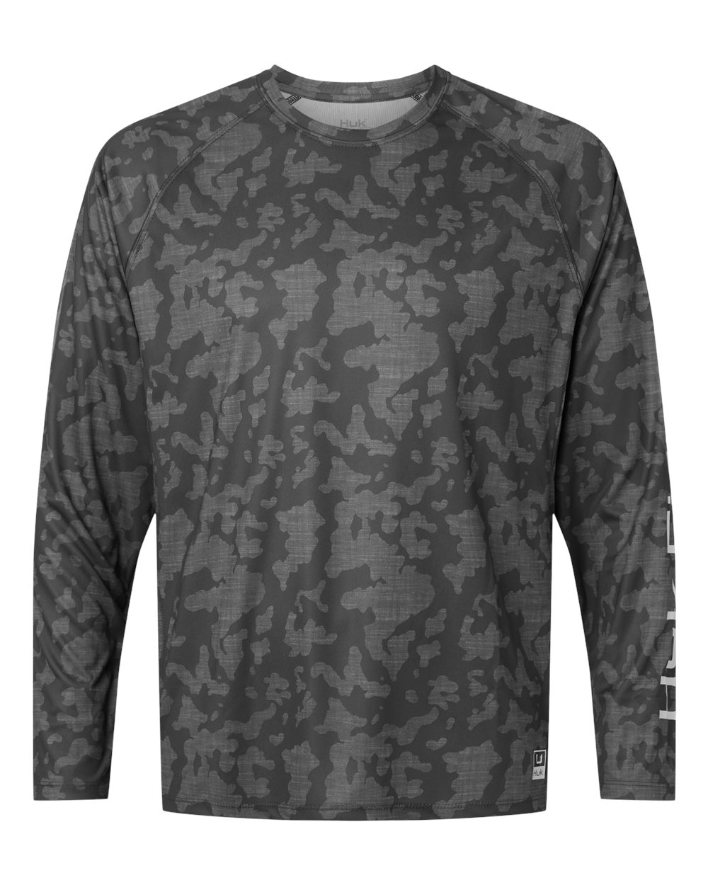 Front View of Volcanic Ash Men's Lopro Running Lakes Long Sleeve T-Shirt - H12L0017