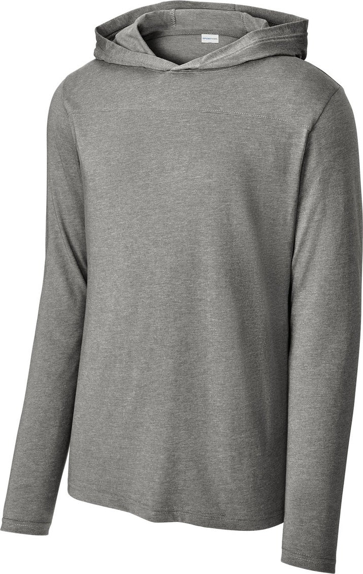 Front View of VtgHtr Sport-Tek Halftime Long Sleeve Hoodie ST6044