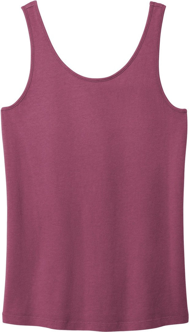 Front View of VtgRaspbry Port & Co Women's Beach Wash Garment-Dyed Tank LPC099TT