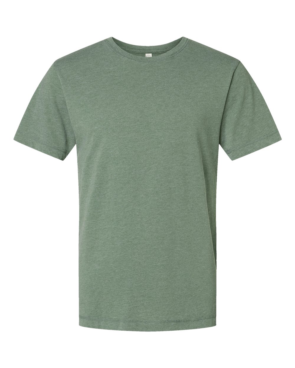 Front View of Washed Basil Vintage Wash Tee - 6902
