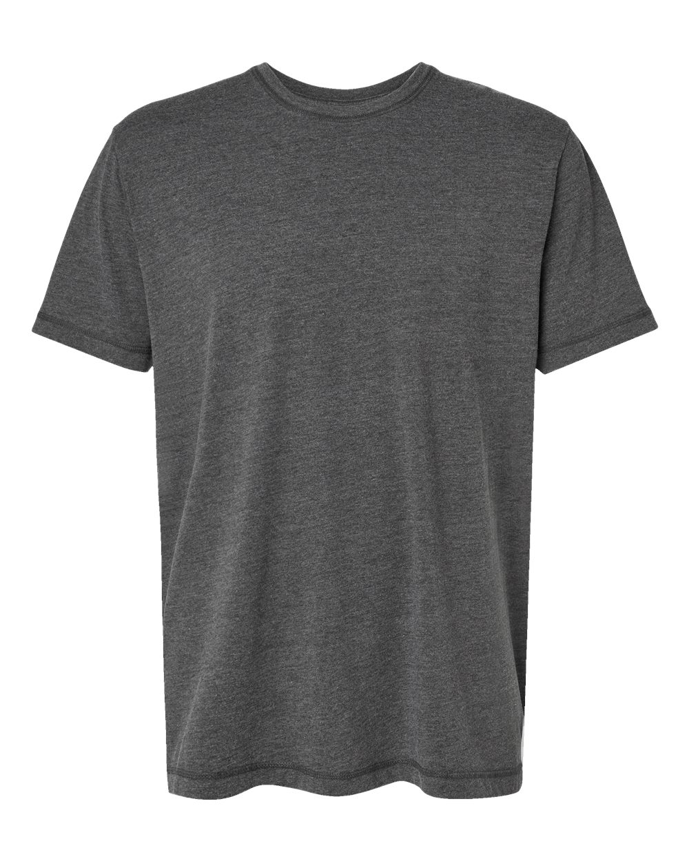 Front View of Washed Black Vintage Wash Tee - 6902