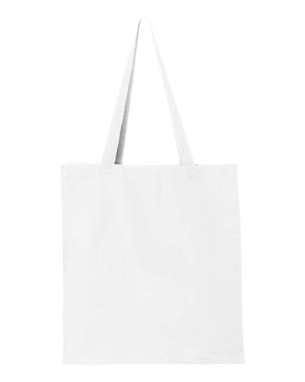 Front View of White 14L Shopping Bag - Q125300