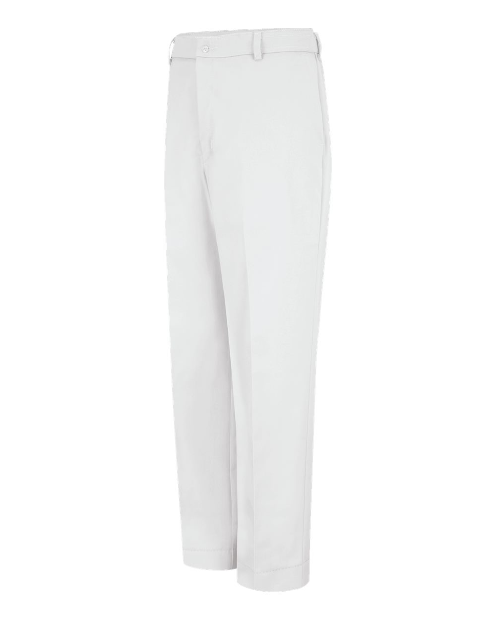 Front View of White - 28I Dura-Kap Industrial Pants - PT20