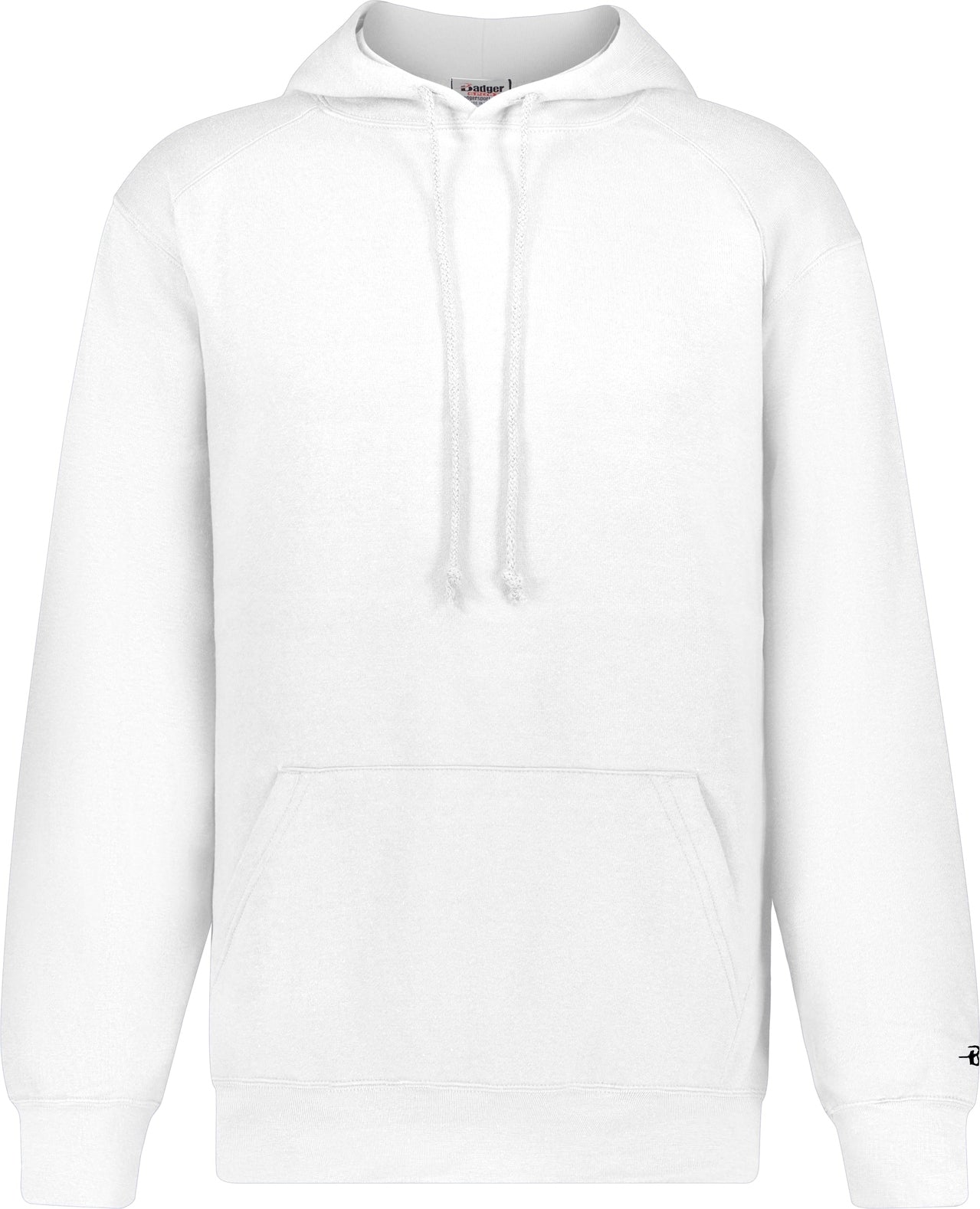 WHITE ATHLETIC FLEECE HOODIE