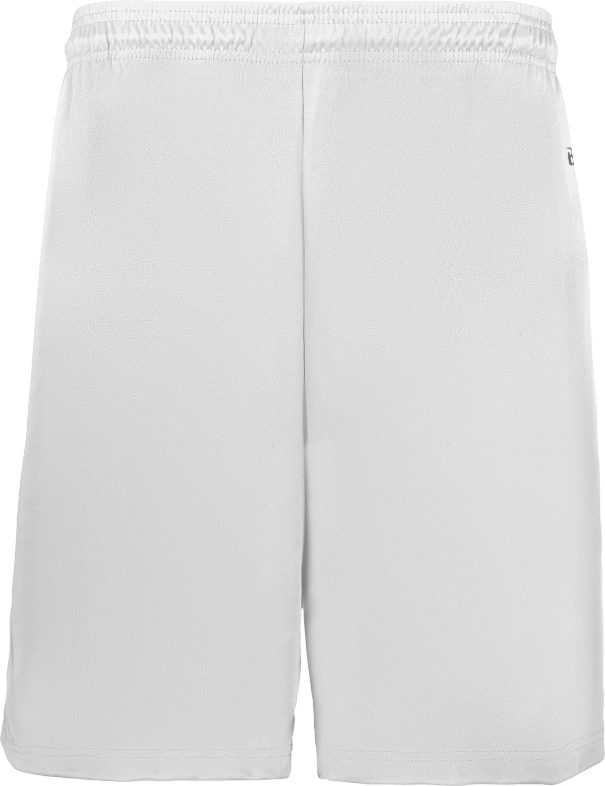 Front View of WHITE B-CORE POCKETED SHORT