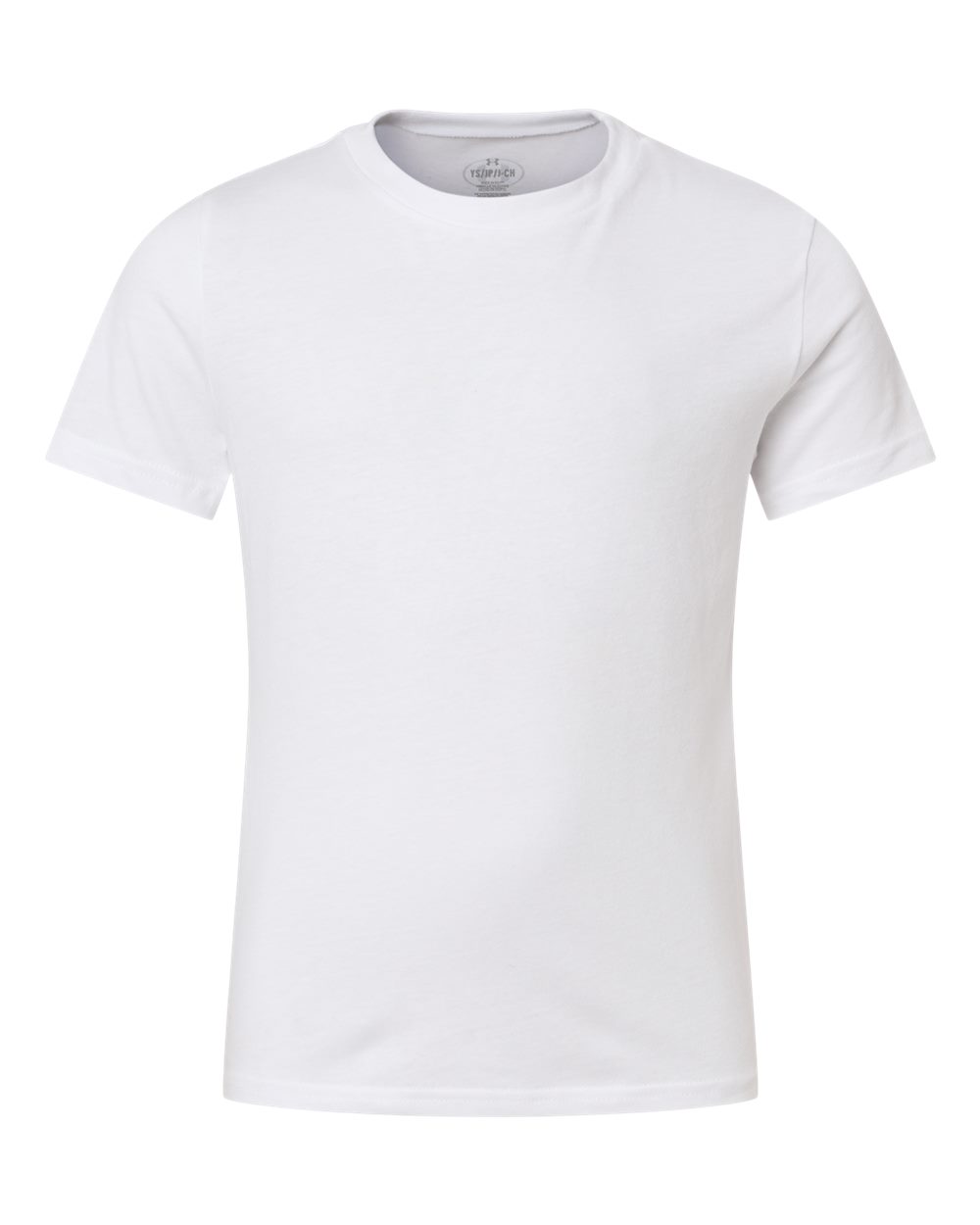 Front View of White/ Black Youth Athletics T-Shirt - 1383287