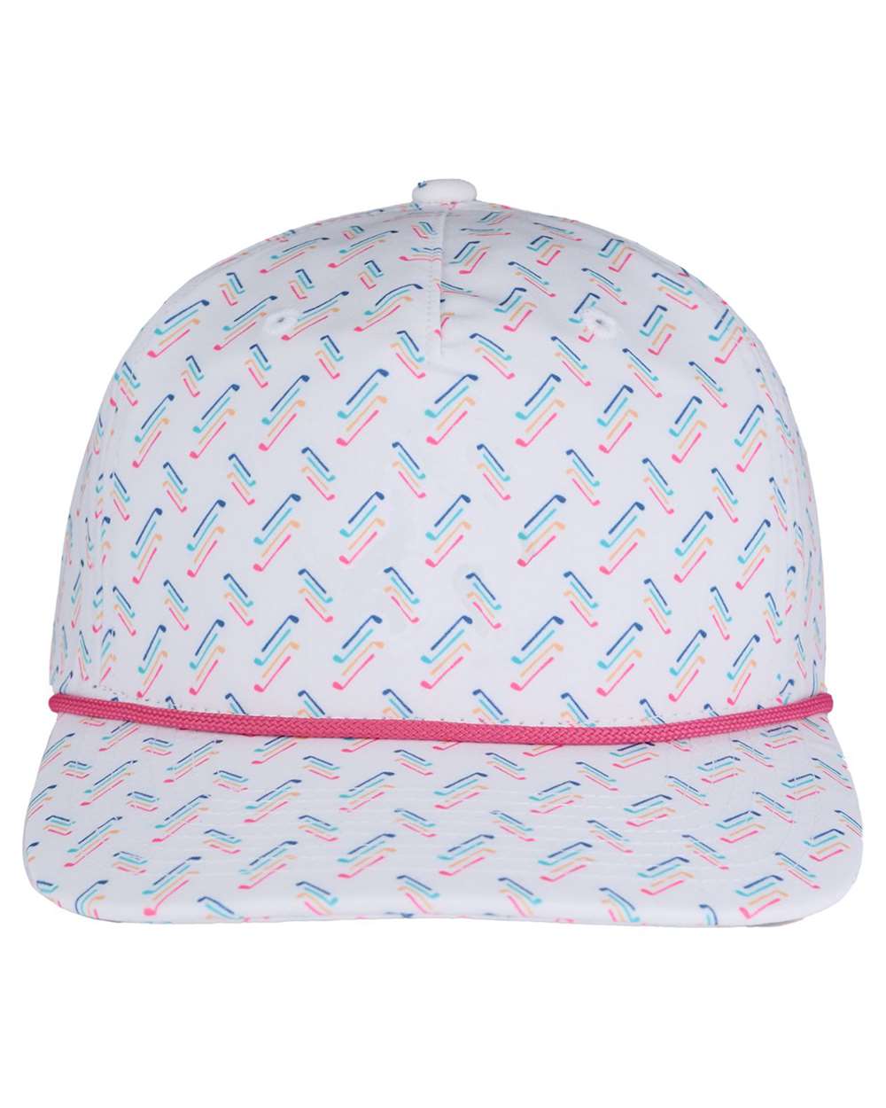 Front View of White/ Blank Ryan Cap - SWR100