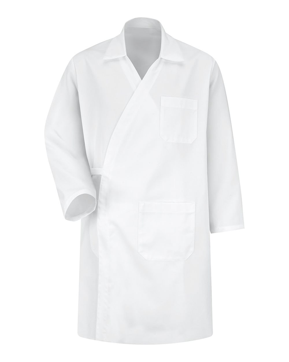 Front View of White Butcher Wrap - WT50