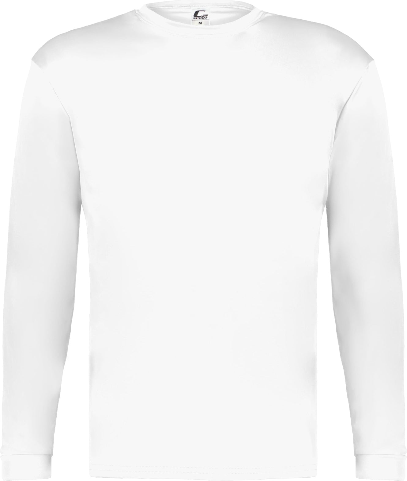 WHITE C2 L/S TEE