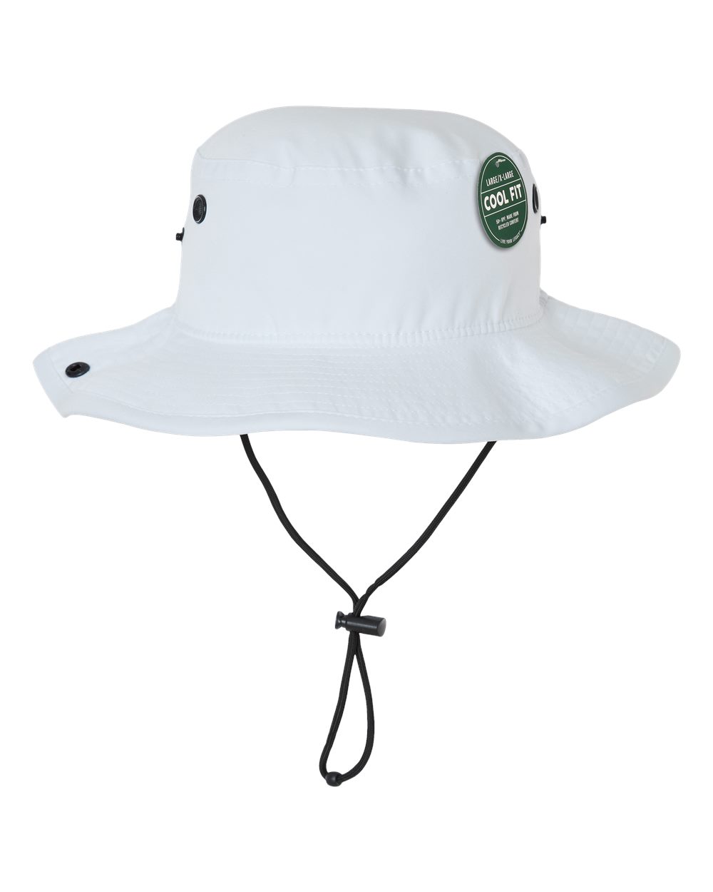 Front View of White Cool Fit Booney - CFB