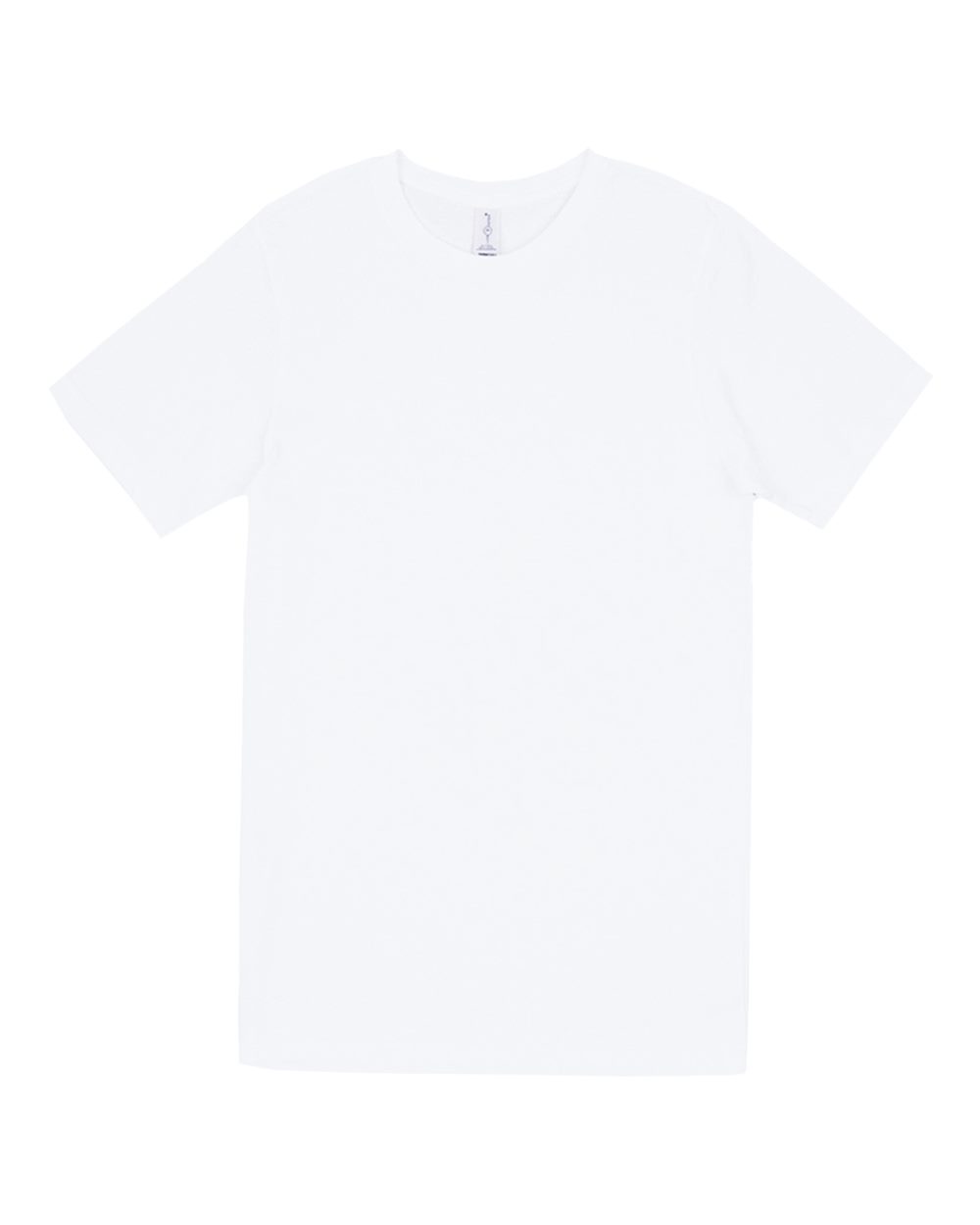 Front View of White Deluxe T-Shirt - LS15000