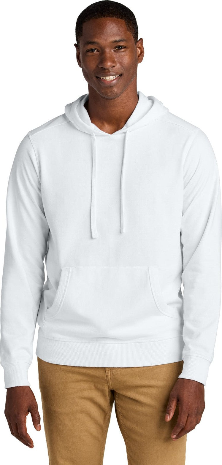 Front View of White District Re-Fleece Hoodie DT8100