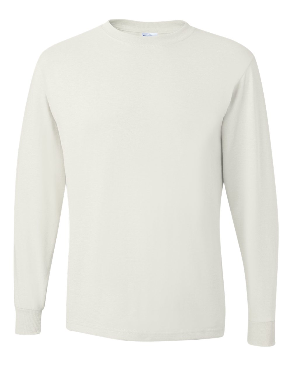 Front View of White Dri-Power® Long Sleeve 50/50 T-Shirt - 29LSR
