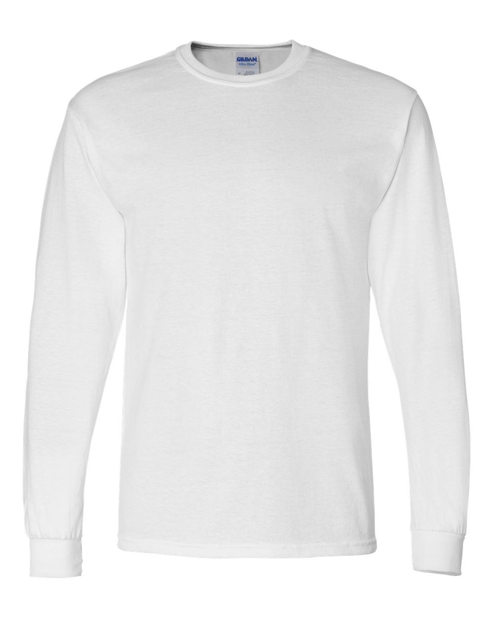 White DryBlend® 50/50 Long Sleeve T-Shirt - 8400