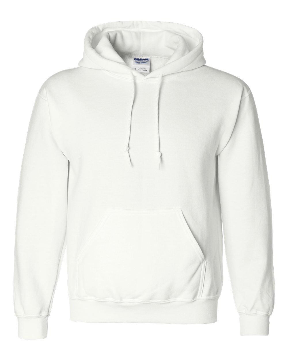 White DryBlend® Hooded Sweatshirt - 12500