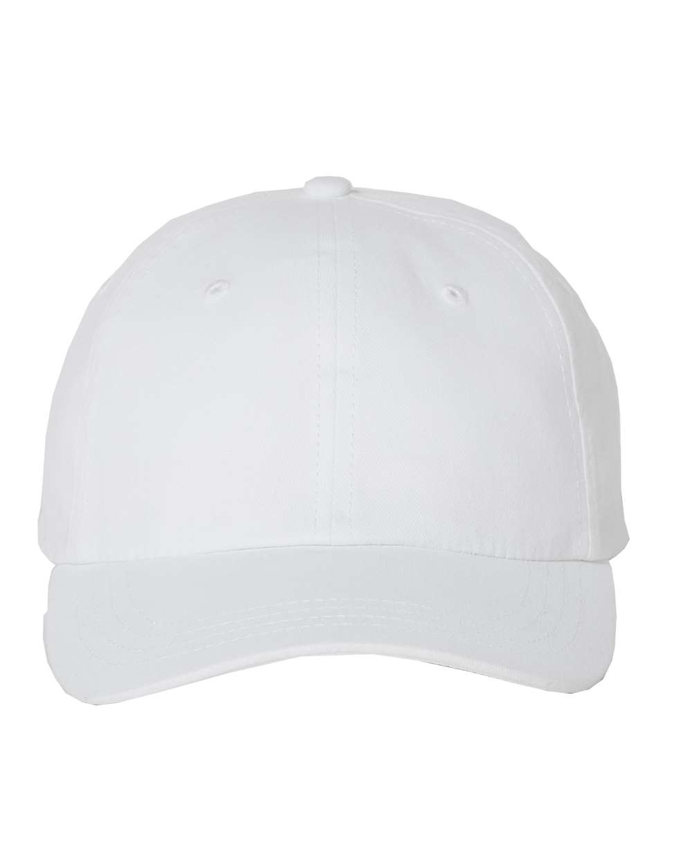 Front View of White Econ Cap - 6440