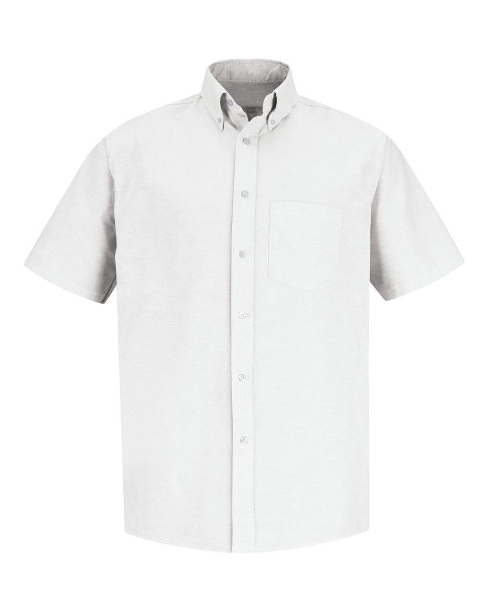 Front View of White Executive Oxford Dress Shirt - SR60