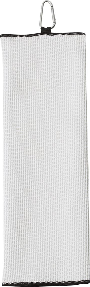 Front View of White Fairway Golf Towel - C1717MTC