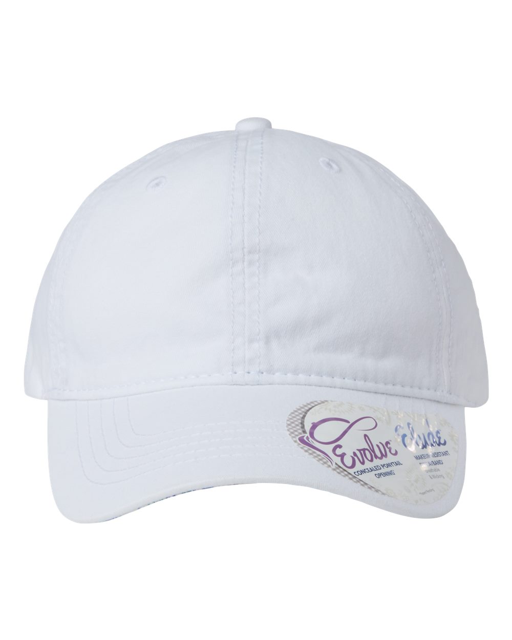 White/ Floral Women's Pigment-Dyed with Fashion Undervisor Cap - CASSIE