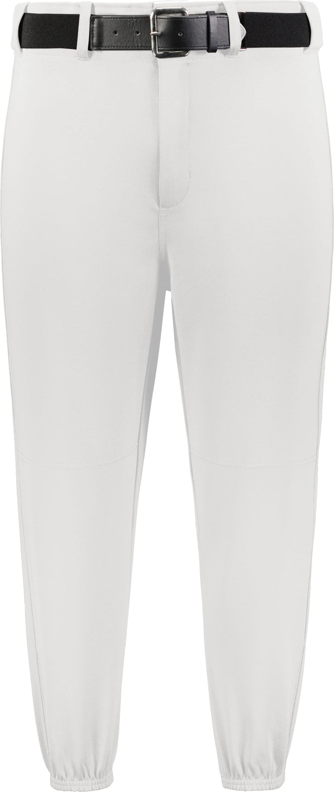 Front View of WHITE GAMER CLASSIC BASEBALL PANT