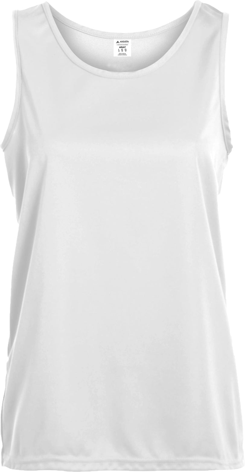 Front View of WHITE GIRLS TRAINING TANK