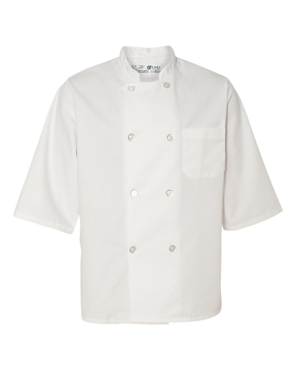 White Half Sleeve Chef Coat - 0404