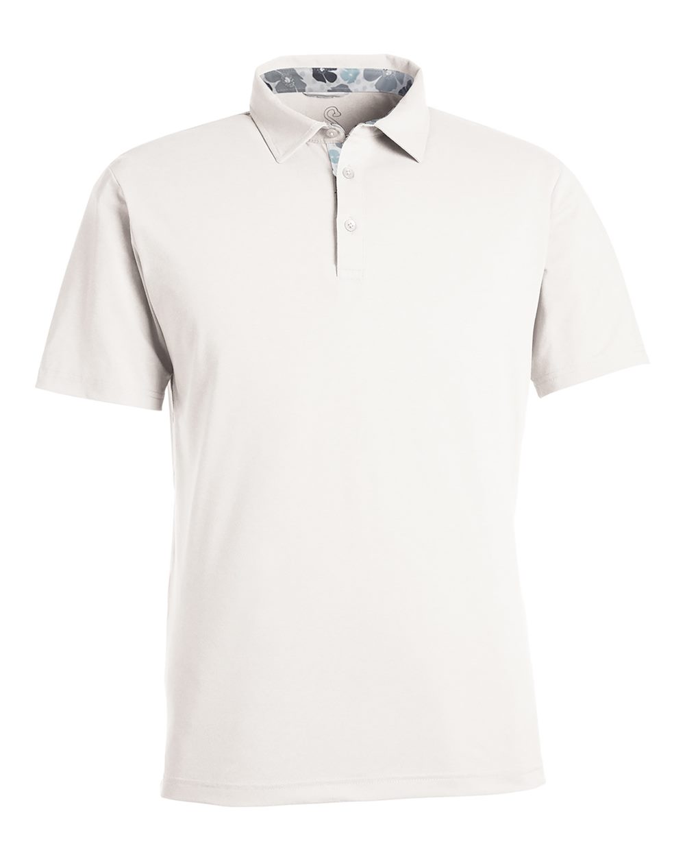 Front View of White Heather James H Polo - SW2001
