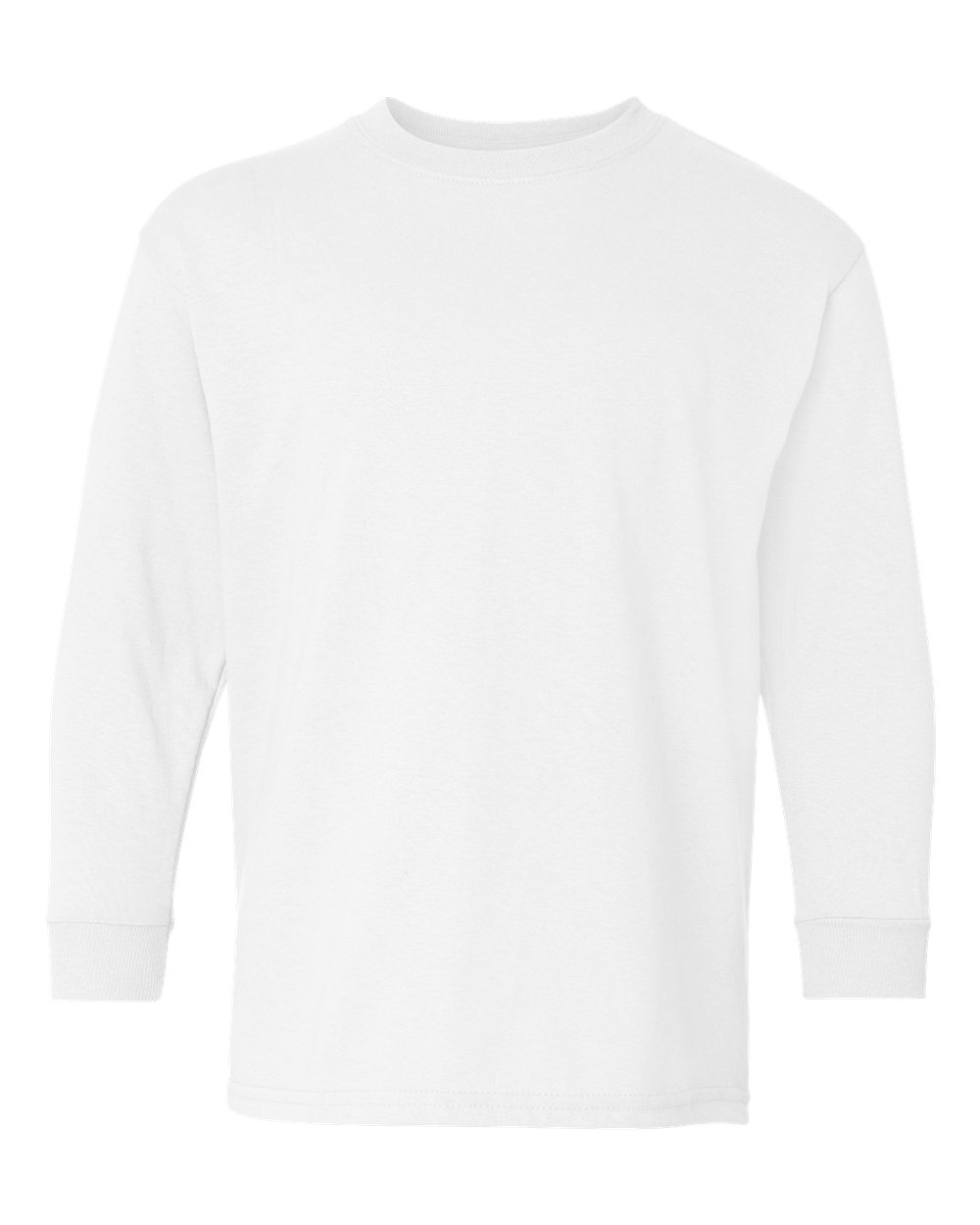 White Heavy Cotton™ Youth Long Sleeve T-Shirt - 5400B