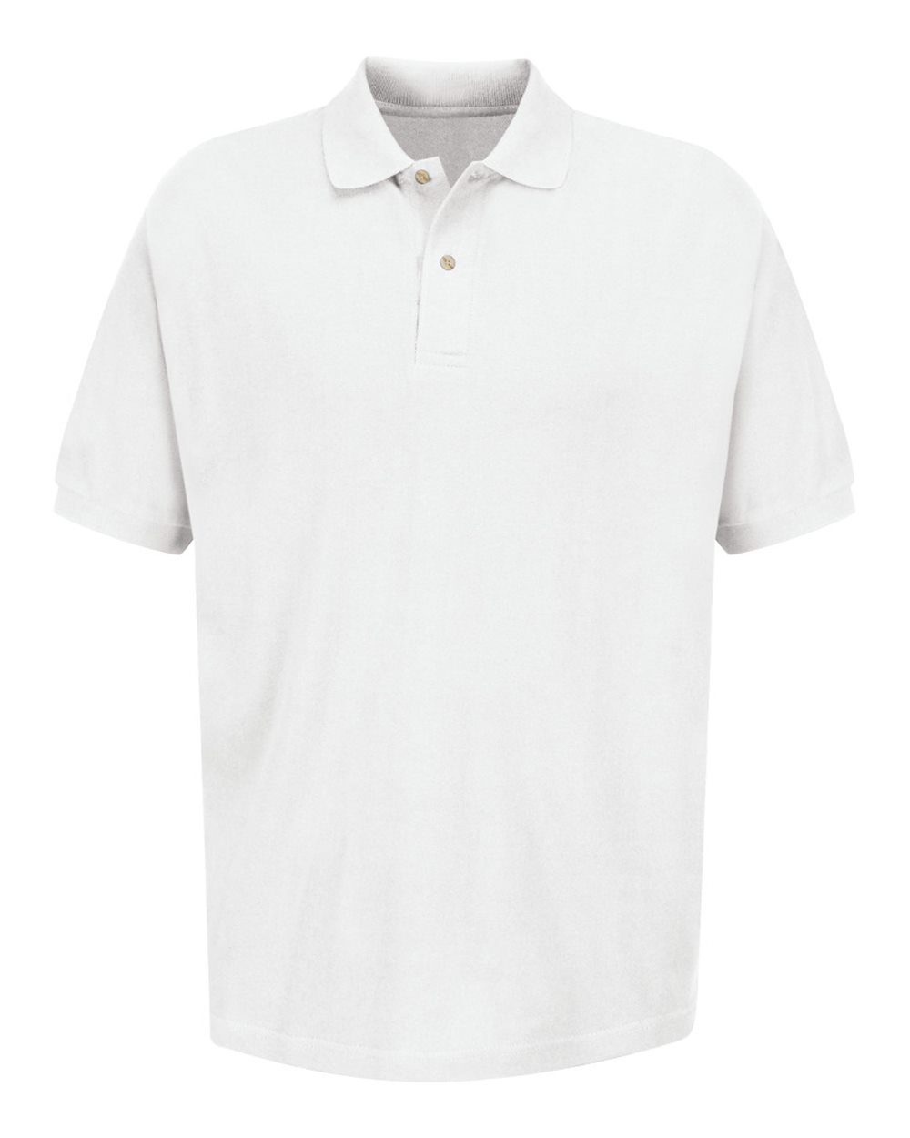 Front View of White Inner Harbor Basic Piqué Polo - 7701